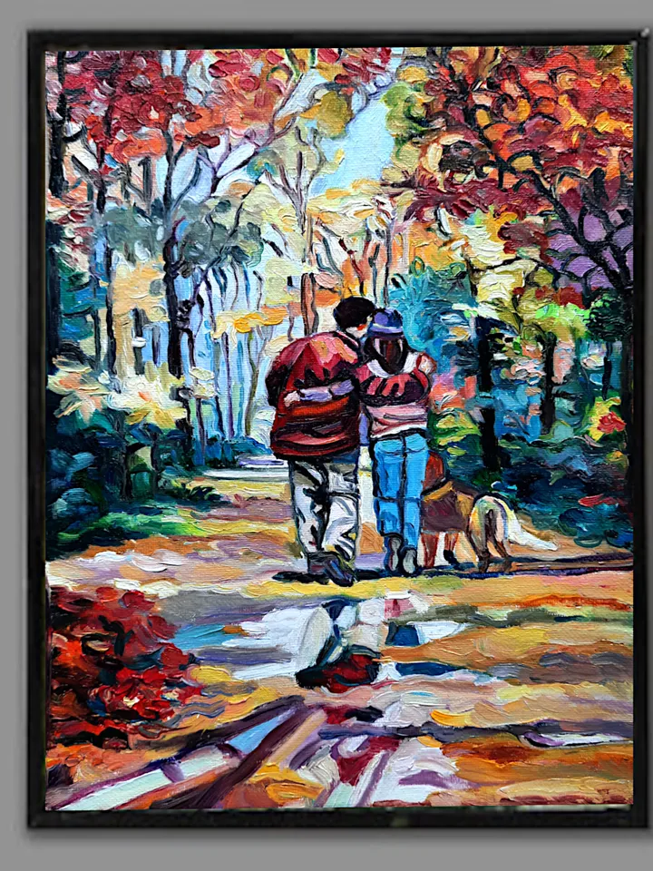 Couple Art Original Oil Painting Oil On canvas