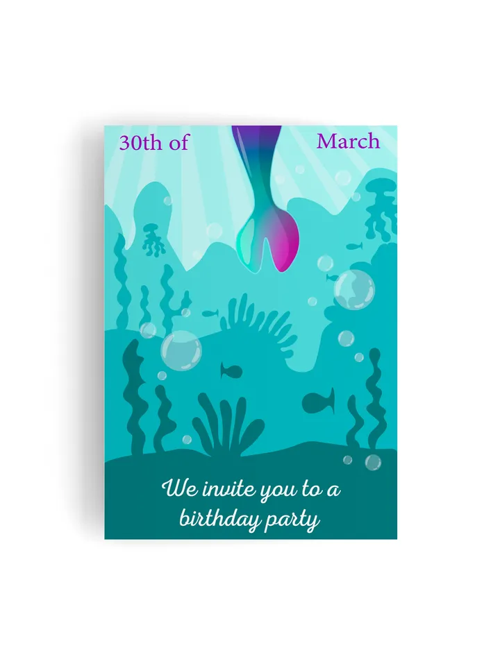 Birthday invitation card