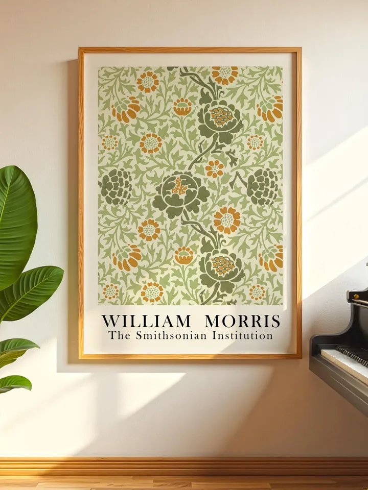 William Morris Wall Art, Vintage Botanical Print, Floral Poster Arts Decor, Digital Download, William Morris Print Digital Download 004