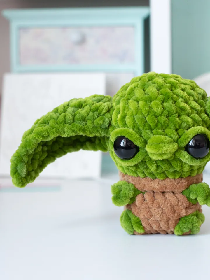 Baby Yoda crochet toy Star Wars gift green alien Grogu Mandalorian Baby Yoda