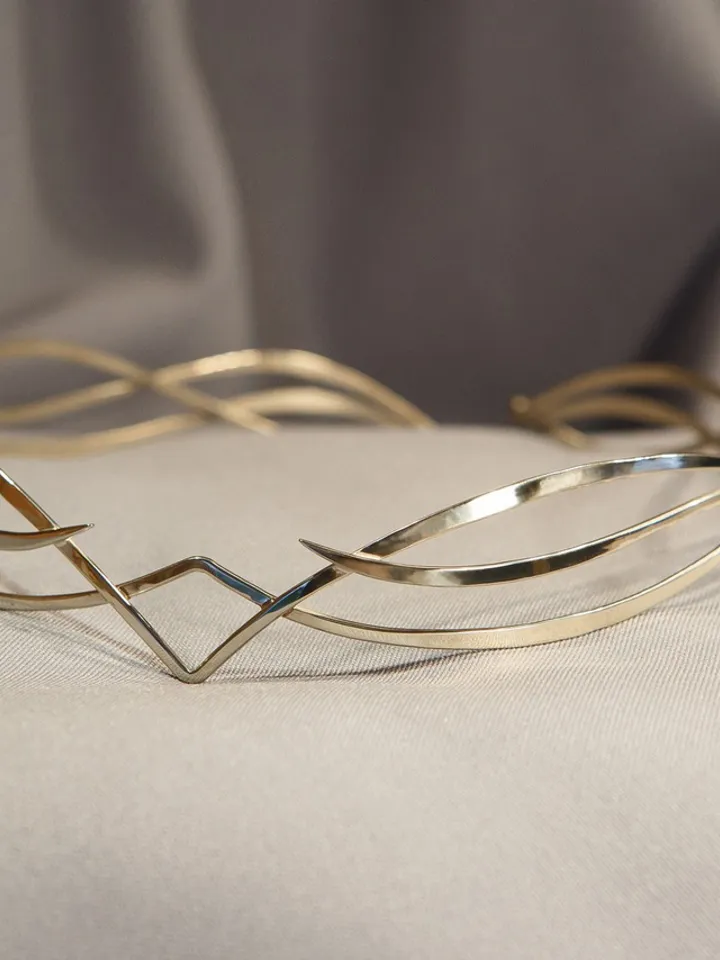 Wedding tiara Bridal Silver Elf Tiara elven Silver circlet Wedding Headpiece silver diadem fairy fantasy wedding Nenring