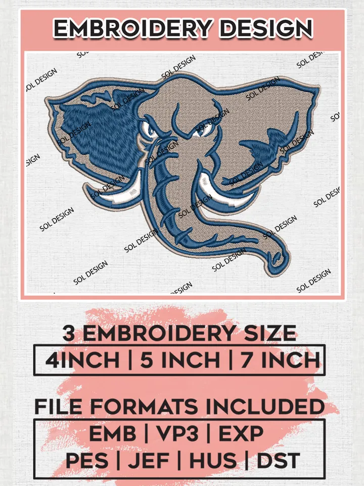 Cal State Fullerton Titans Team Head Mascot Logo Embroidery Design Files, NCAA Cal State Fullerton Titans Machine Embroidery, NCAA Teams, Game Day, 3 sizes, NCAA Machine embroidery designs, Digital Download