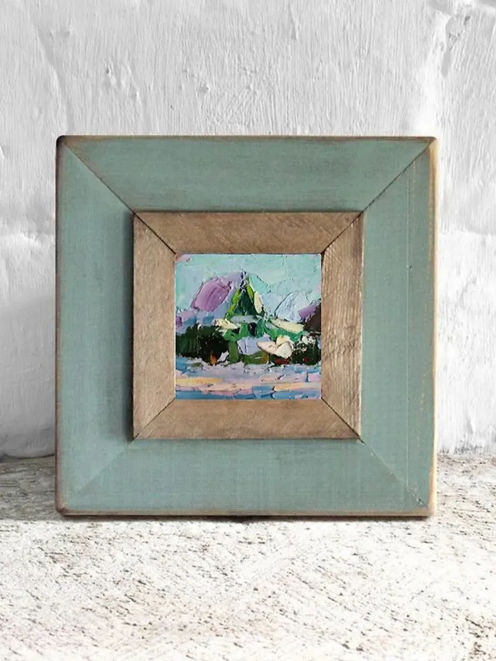 Shanxi Painting 油畫原作 Chinese手工油畫 Village 掛畫 Original Art Original Oil Painting