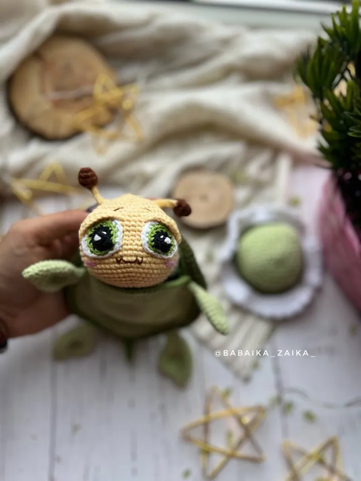 PDF Crochet Bee - Turtle Pattern, Amigurumi Turtle Pattern, Crochet Insect, Crochet Bee Doll, Crochet Pattern, Amigurumi Cute Turtle
