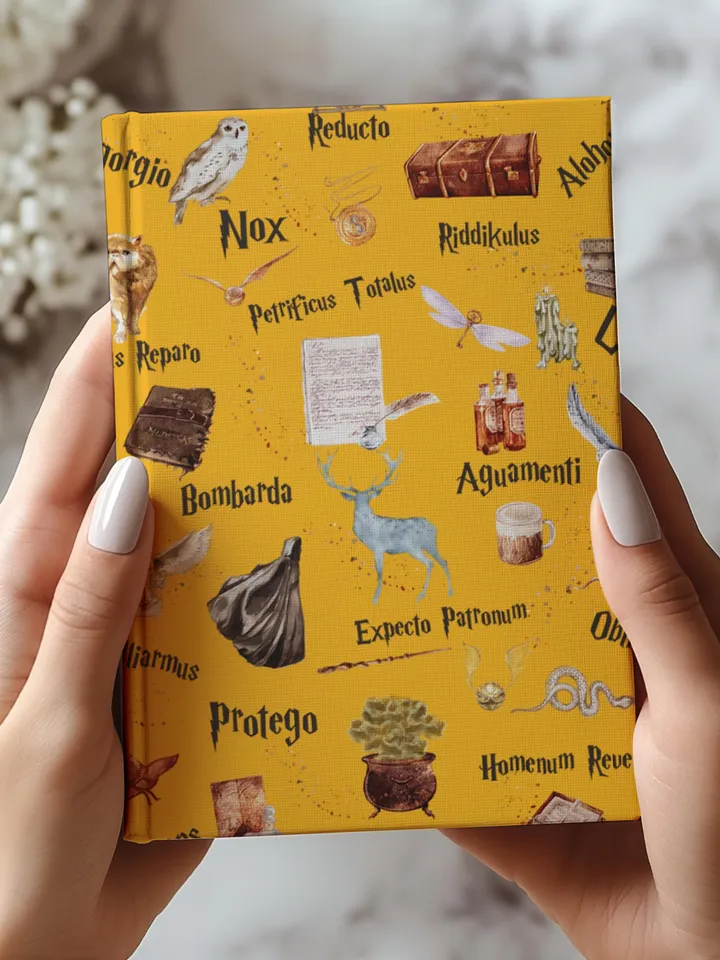 Wizarding World Hardcover Journal, Magic Notebook, Spell Book, Fantasy Diary, Gift, Magic gift Matte Journal