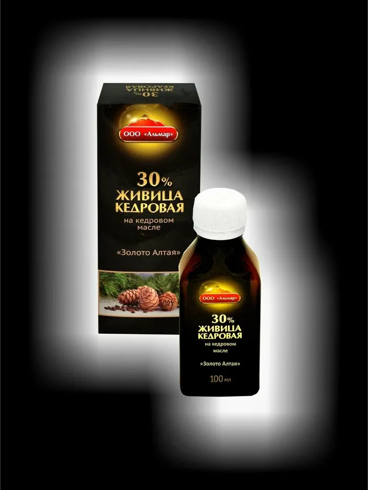 100ml Altai Cedar Oleoresin on Siberian Pine Nut Oil Turpentine Balm