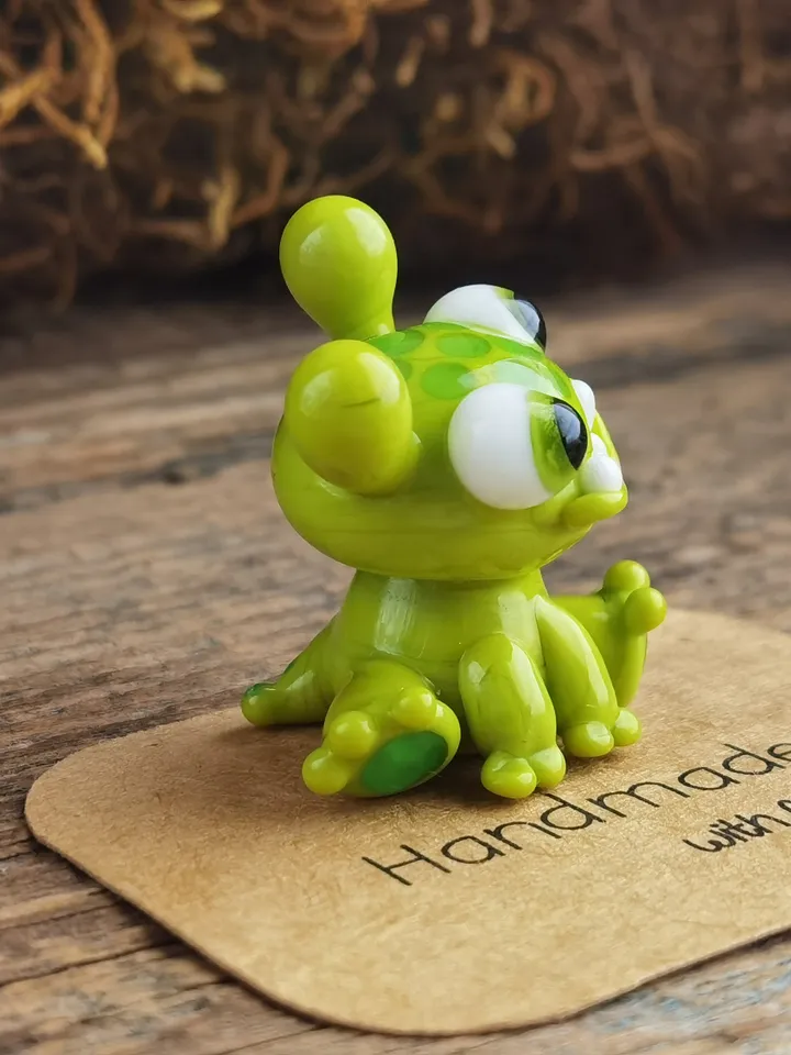 Tiny monster miniature, glass monster figurine, monster sculpture for terrarium decoration or fairy garden decor