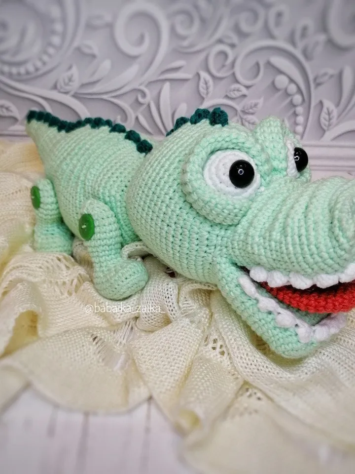 PDF Amigurumi Funny Crocodile Amigurumi Animal Funny crochet crocodile Crochet crocodile pattern crocheted alligator pattern crochet animal