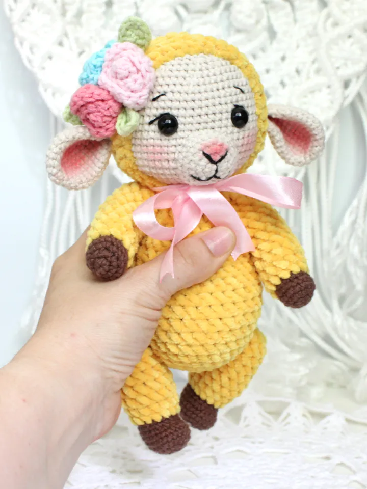 Sheep crochet pattern PDF in English Amigurumi toy crochet tutorial
