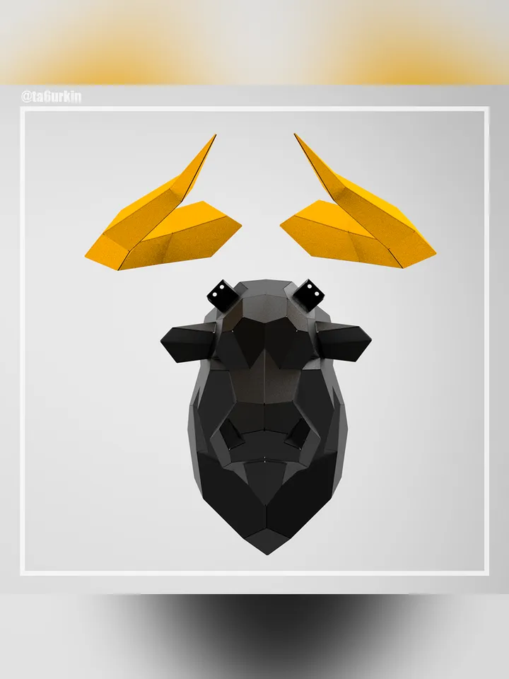 Welding Project Plans Drawings Bull Head (v2) (DXF, PDF)