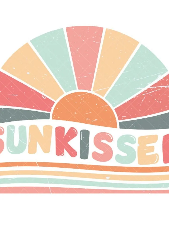 Sunkissed PNG svg, Summer svg PNG, Beach Life, Rainbow Png, Designs Downloads, Boho Sublimations, PNG, Clipart, Shirt Design Sublimation