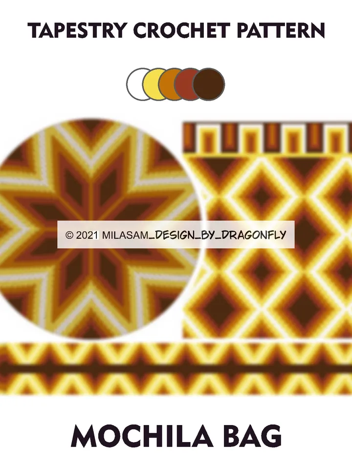 Wayuu mochila bag patternsg - Illusion