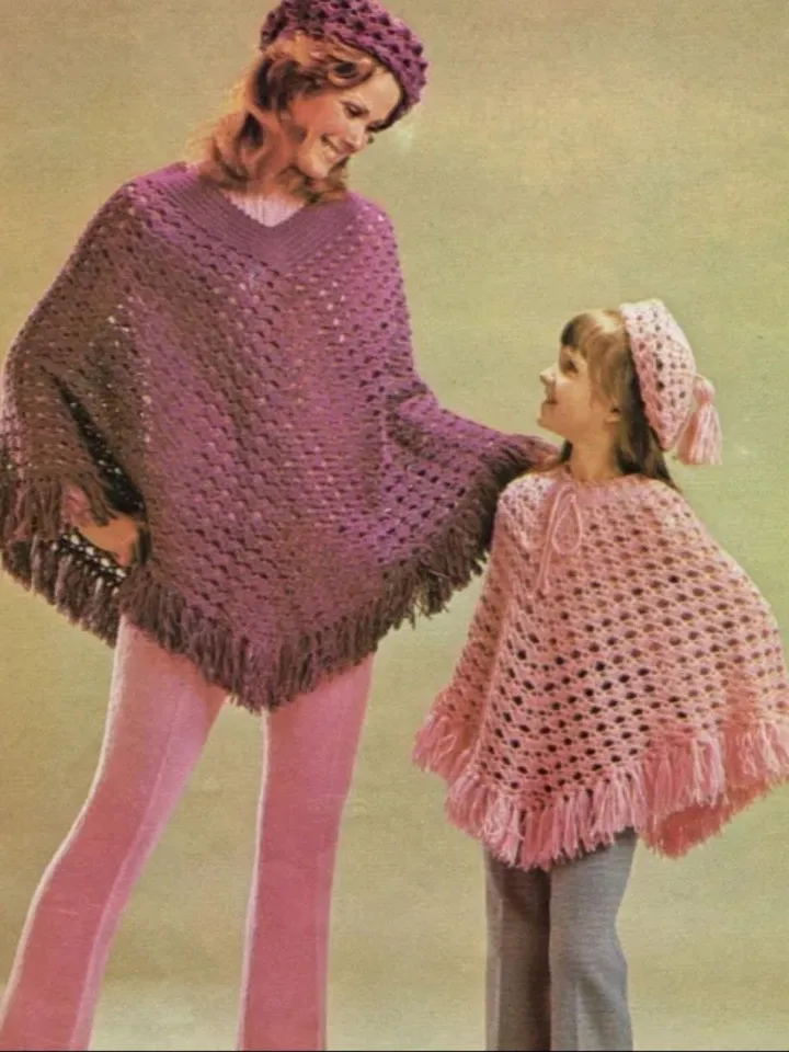 Poncho crochet pattern , women poncho crochet, kids crochet poncho pdf