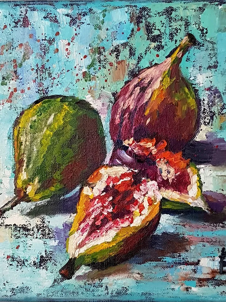Figs fruits oil painting