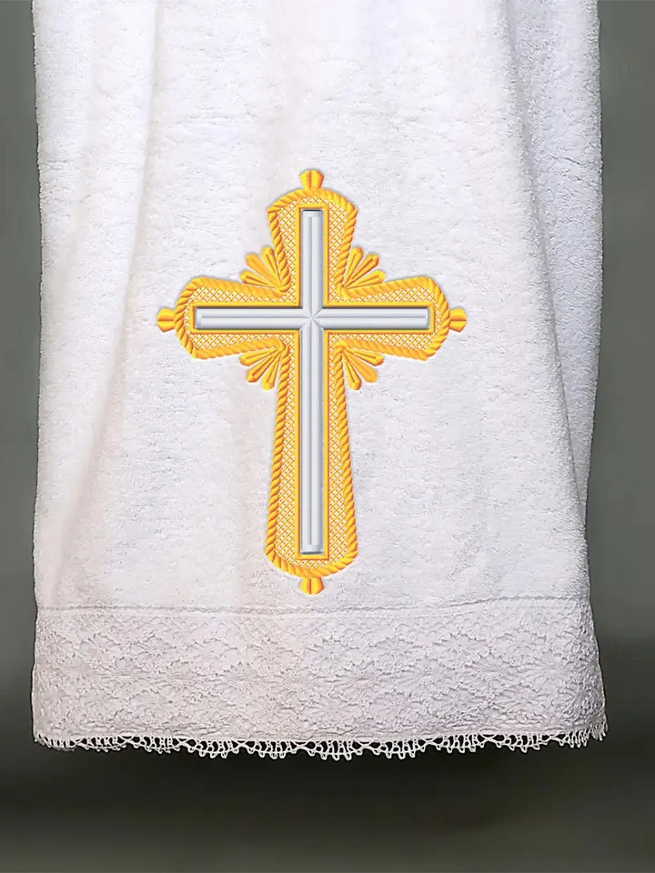 Religious cross embroidery design Machine embroidery pattern 5 sizes, Embroidery files christian cross, Catholic embroidery Holy cross #R49