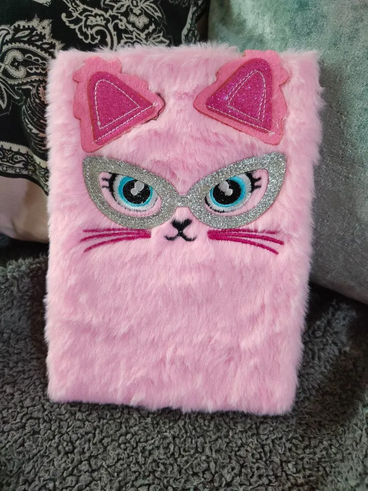 a5 notebook,plush notebook cat,unicorn,panda,children's diaries,furry diary,kids plush diary,gift for girl, plush gift, cartoon notepad