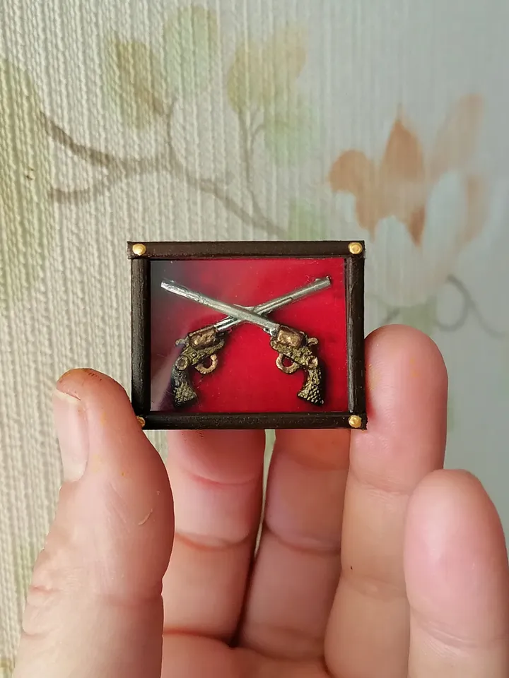 Dollhouse weapons. Collection weapon. Museum exhibit.1:12 scale.