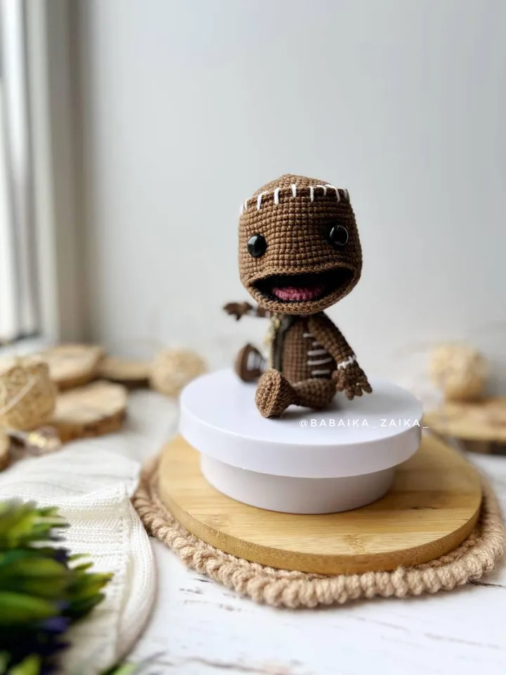 PDF Crochet Pattern Sackboy, Amigurumi characters, Crochet boy doll, Cute doll, Sackboy Pattern, Crochet little big planet