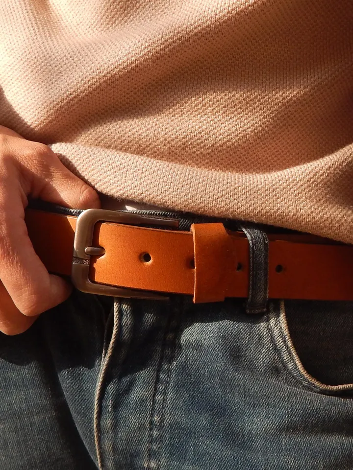 Men Western Genuine Full Grain Leather Belt Strap Handmade Cowboy Western Belt, Full Grain Leather Belt, Brown Leather Belt, Leather Belt.