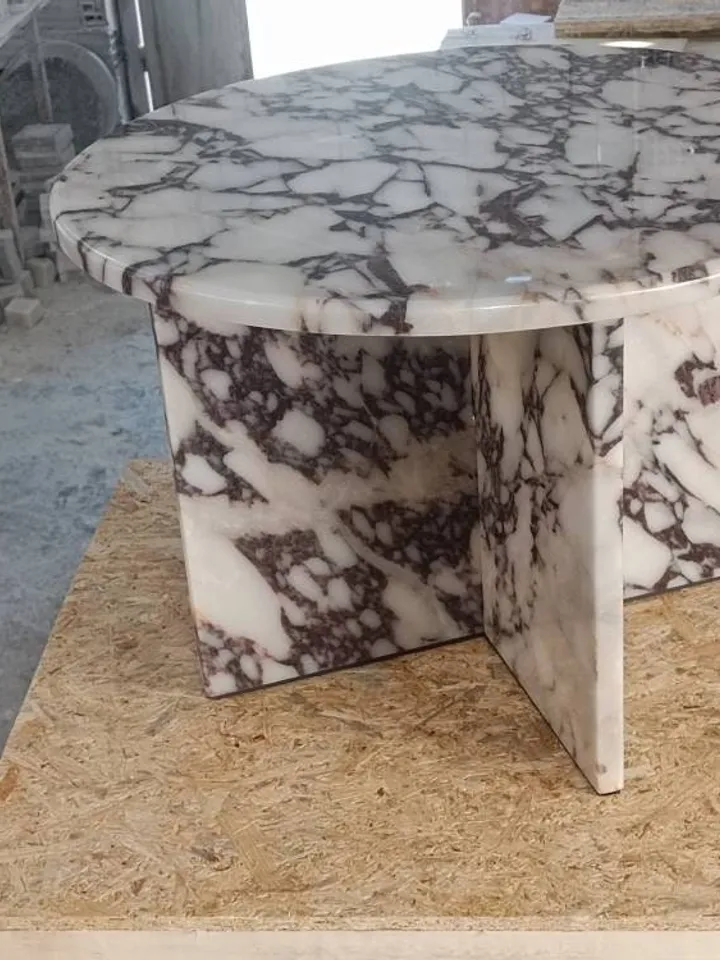 Calacatta Viola Marble Coffee Table handmade from real marble and fast shipping You can choose the sheet
