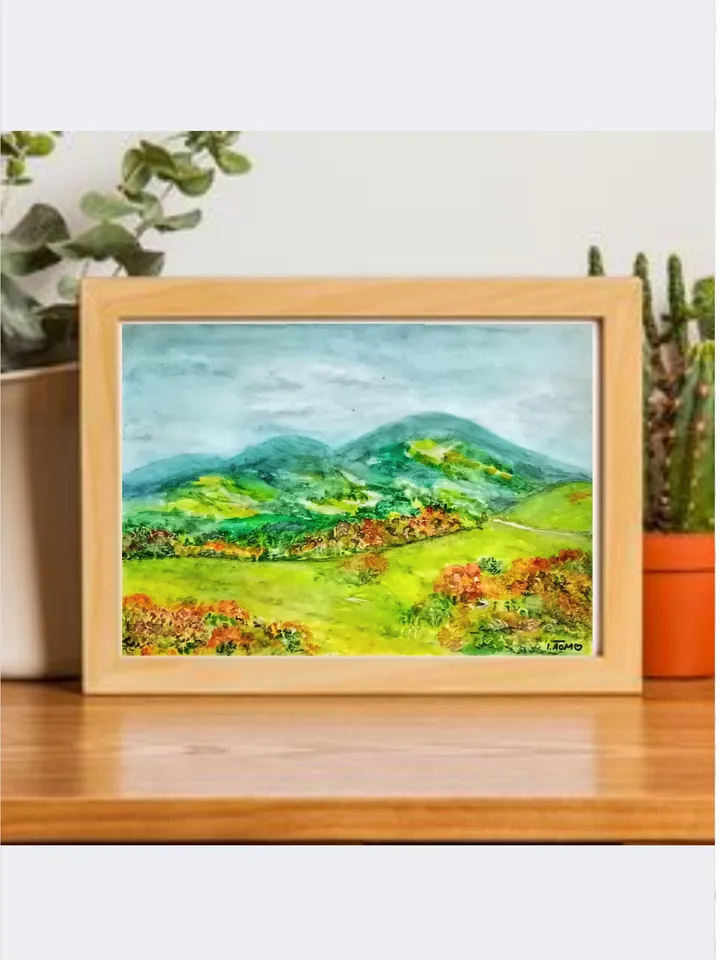 Mount Diablo Painting California Hills Original Art