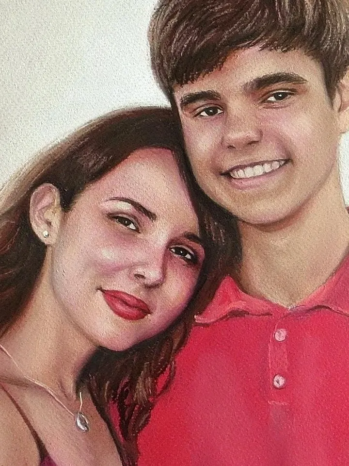 Portrait Painting in pastels | Hand drawn portraits from photos | Custom pastel portrait | Pastel Portrait From Photo