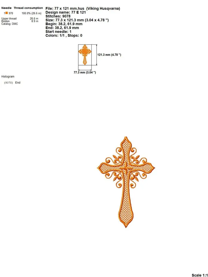 Religious cross embroidery design Machine embroidery pattern 4 sizes, Embroidery files christian cross, Catholic embroidery Holy cross #R48