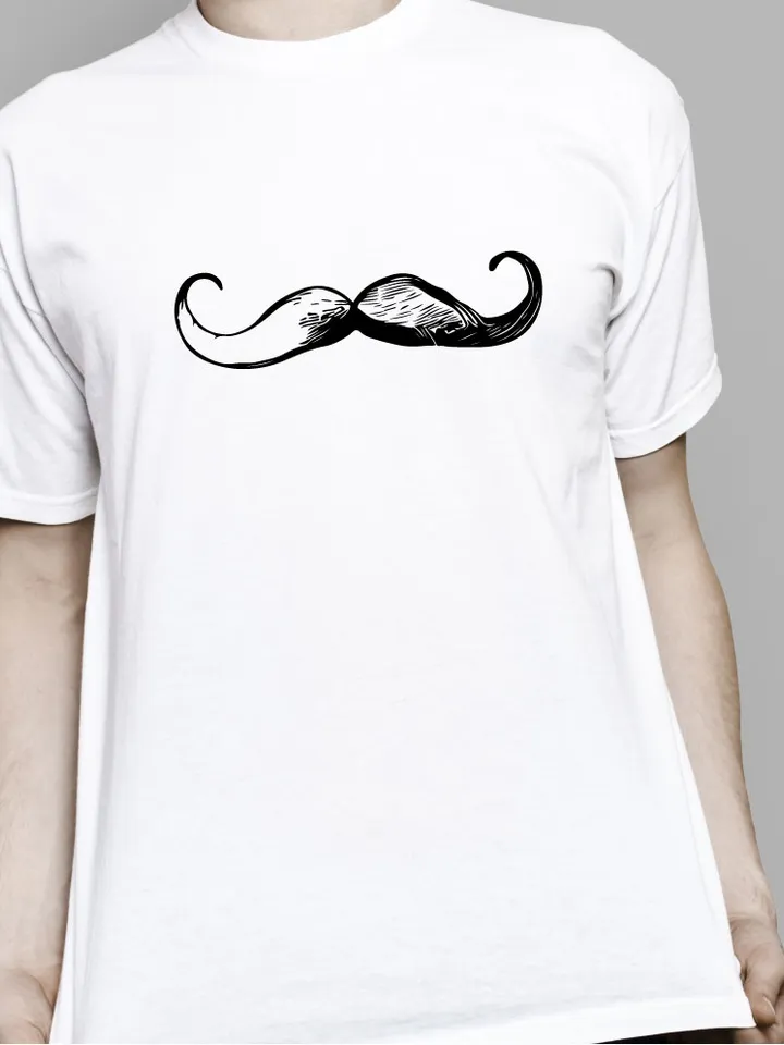 Mustache set digital print