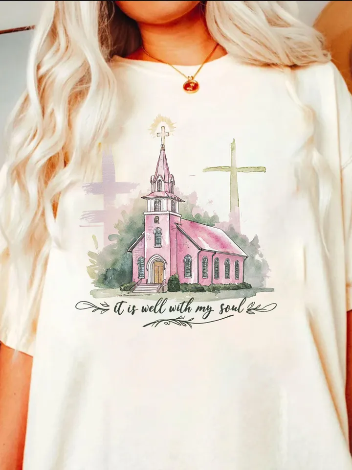 It Is Well With My Soul Watercolor PNG Sublimation | Vinyl Transfer | Christian Designs | Jesus Designs | Digital Download