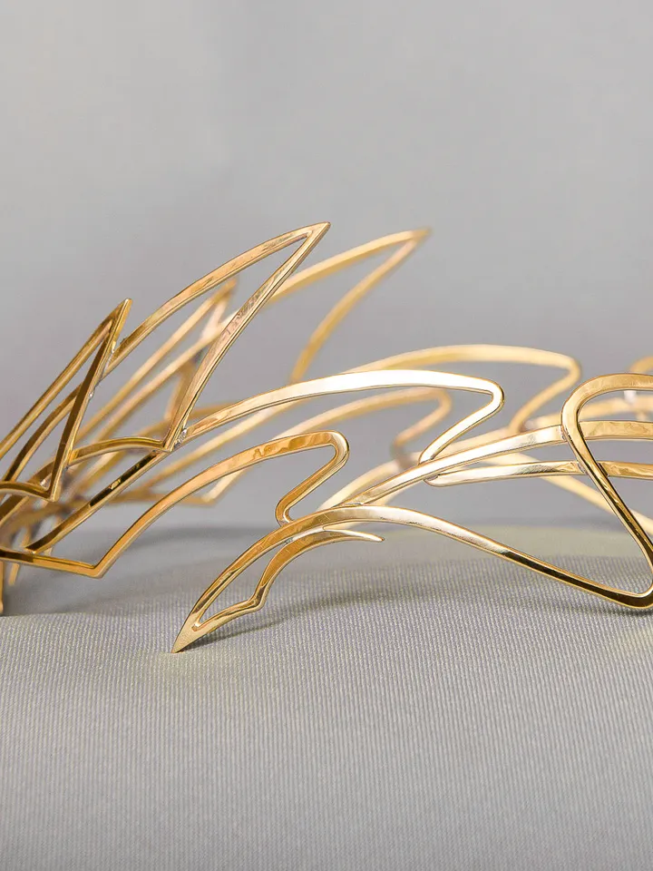 Dragon style diadem, Dragon queen diadem, fantasy elven crown, elven circlet, elven tiara, headband elven wedding