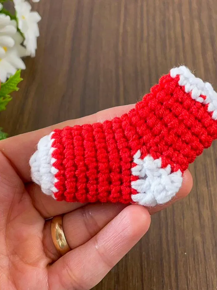Crochet Mini Christmas Stockings PDF Pattern, DIY Holiday Ornaments, Handmade Festive Stocking Decorations, Cute Crochet Gift Bag Design