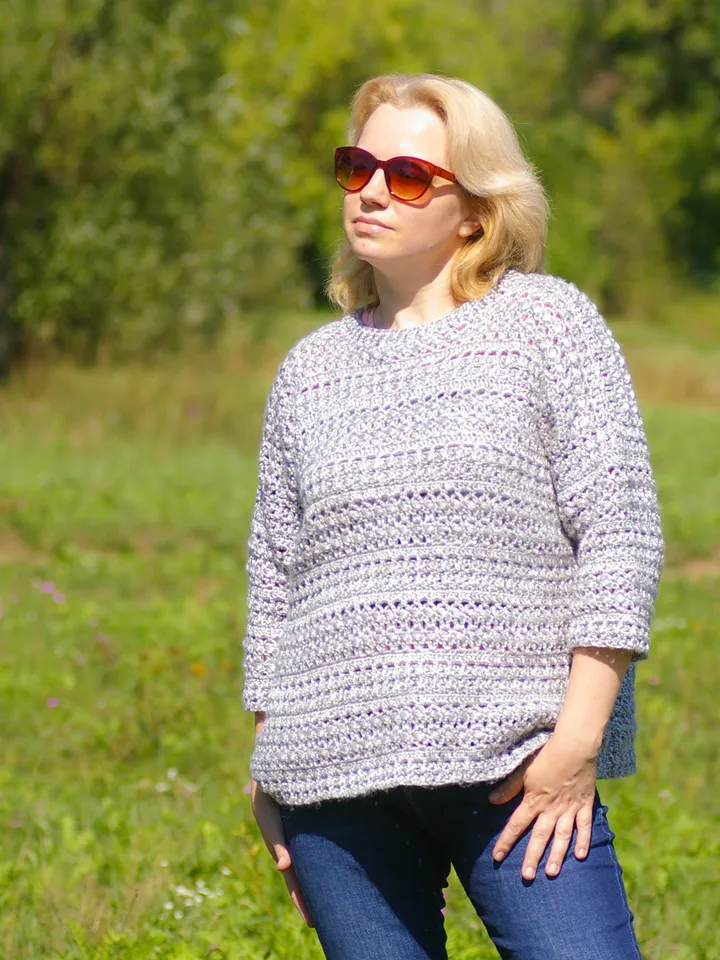 Oversized Cosy Women's Sweater Lea Crochet Pattern
