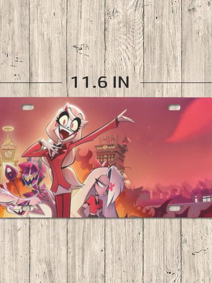 Hazbin Hotel License Plate