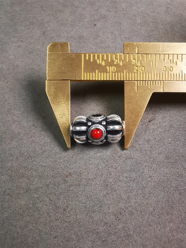 Gandhanra Handmade Tibetan Amulet,Vajra Pendant for Mala,Bag Hanging,0.75&quot; × 0.4&quot;