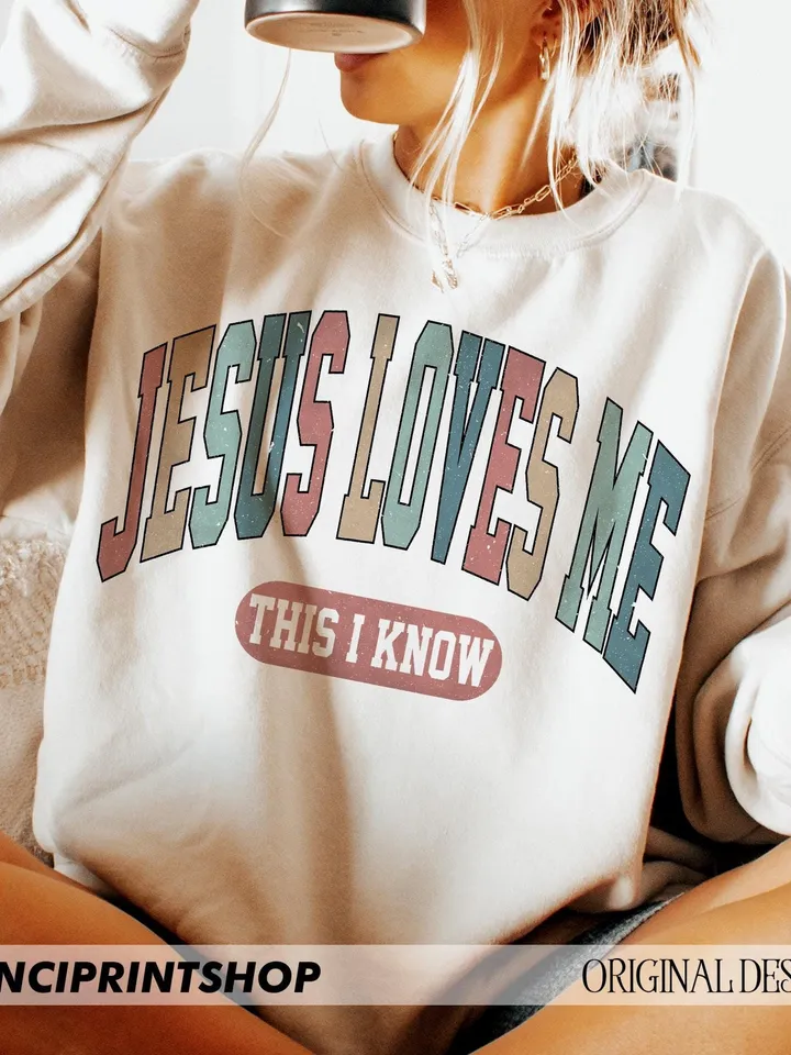 Jesus Loves Me This I Know png, Christian PNG, Religious Bible Graphic Design png, Easter Christian png, Jesus png, Bible Verse png, png