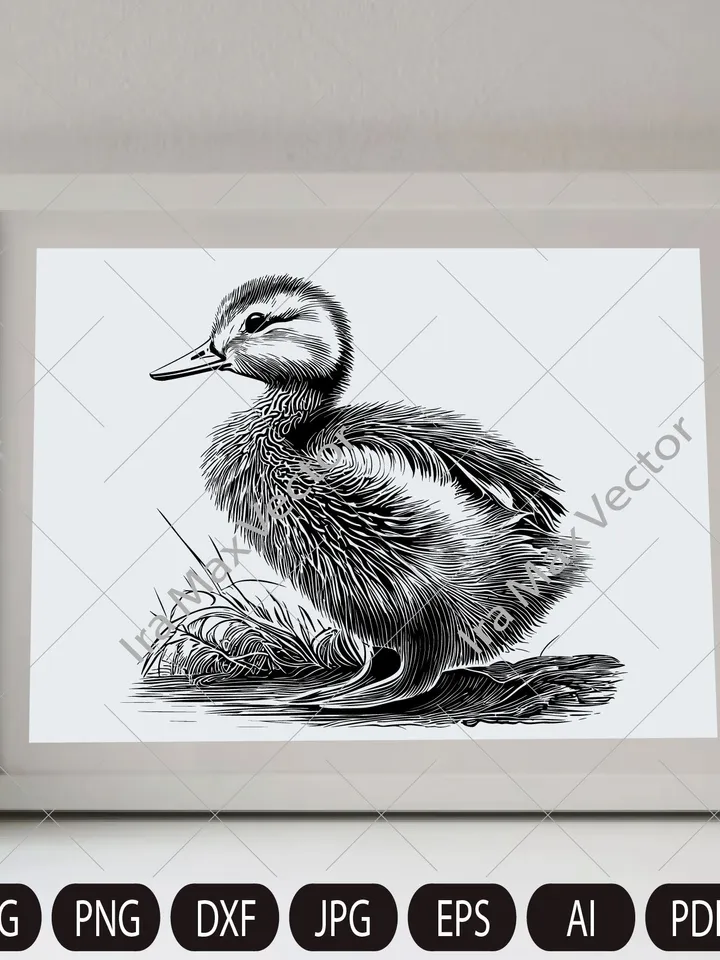 Baby Duck svg, Duckling svg, Duckling Instant Download, Duckling Cut Files, Duck Print File, Duck Sublimation File, Duck Silhouette