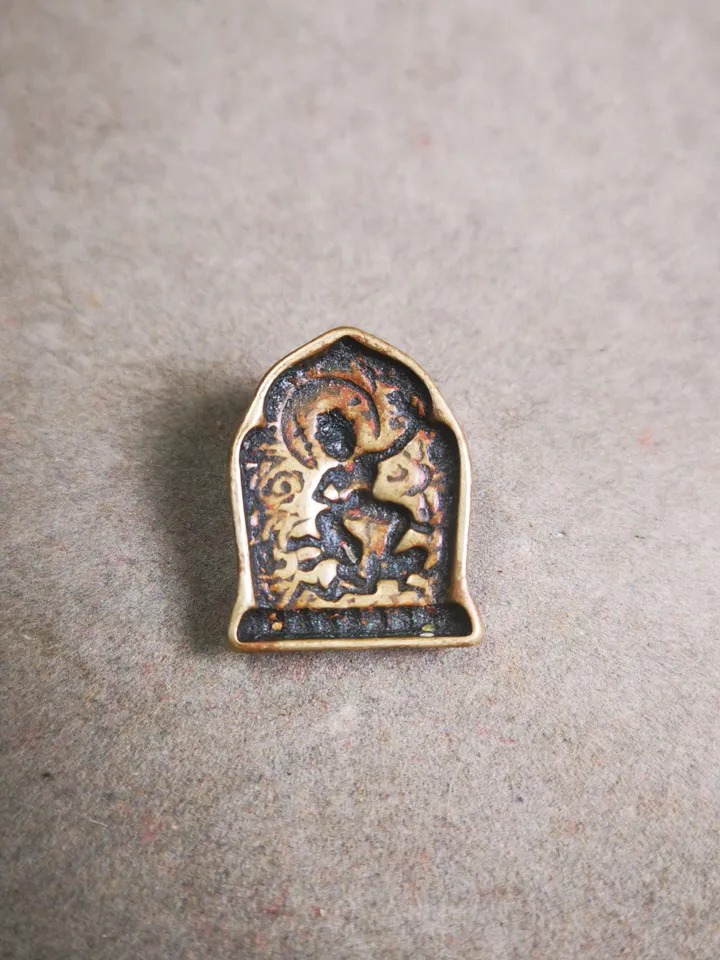 Gandhanra Tibetan Buddha Statue Tsa Tsa Mold,Small Vajrapani Mold,Tsha Tsha Mould For Making Clay Statue