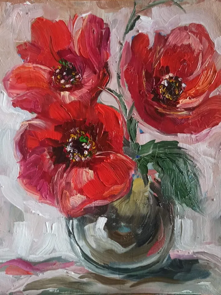 Red poppies