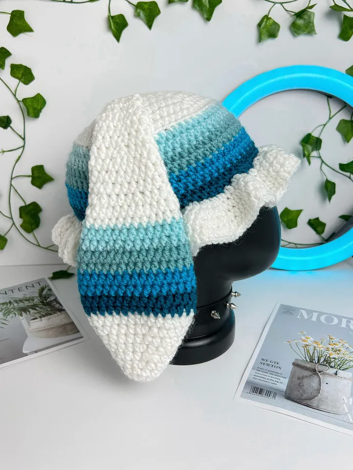 Crochet Cute Bunny Bucket Hat