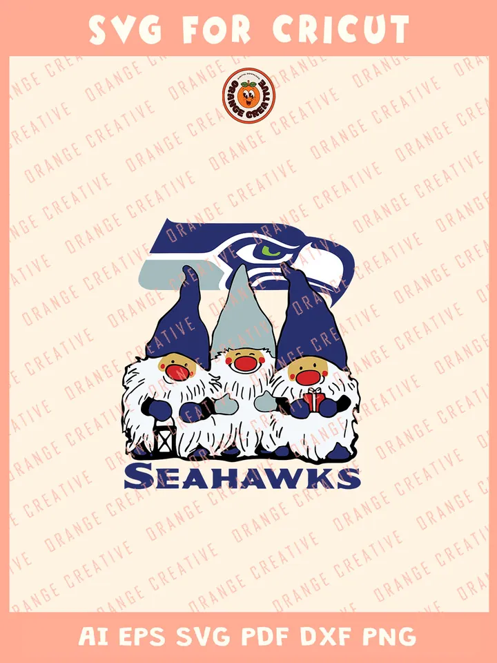 Seattle Seahawks NFL Team x Gnomes Svg, NFL Seattle Seahawks Team Svg, NFL Football SVG for cricut, Seahawks Team Gift For Fan, Svg Files for Cricut, Png, Dxf, Digital Download