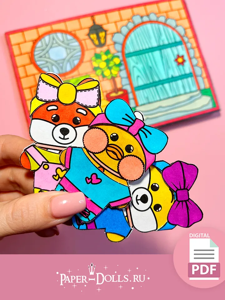 Coloring page house Lalafanfan in the album