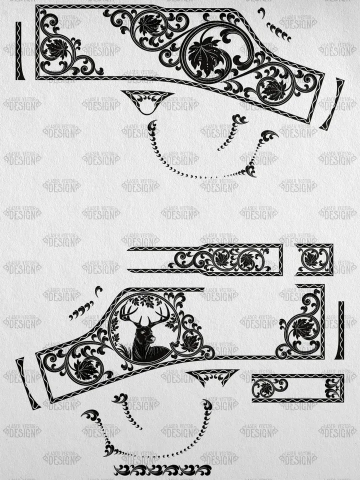 VECTOR DESIGN Henry Big Boy Side Gate 357 Scrolls and deer