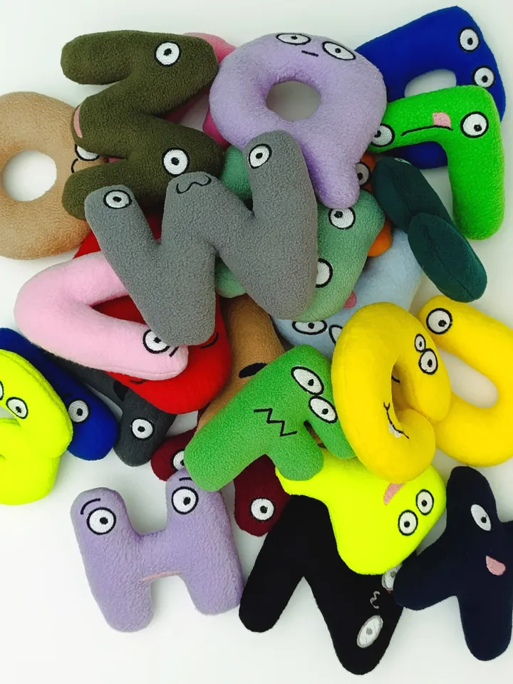 Alphabetical plush letters