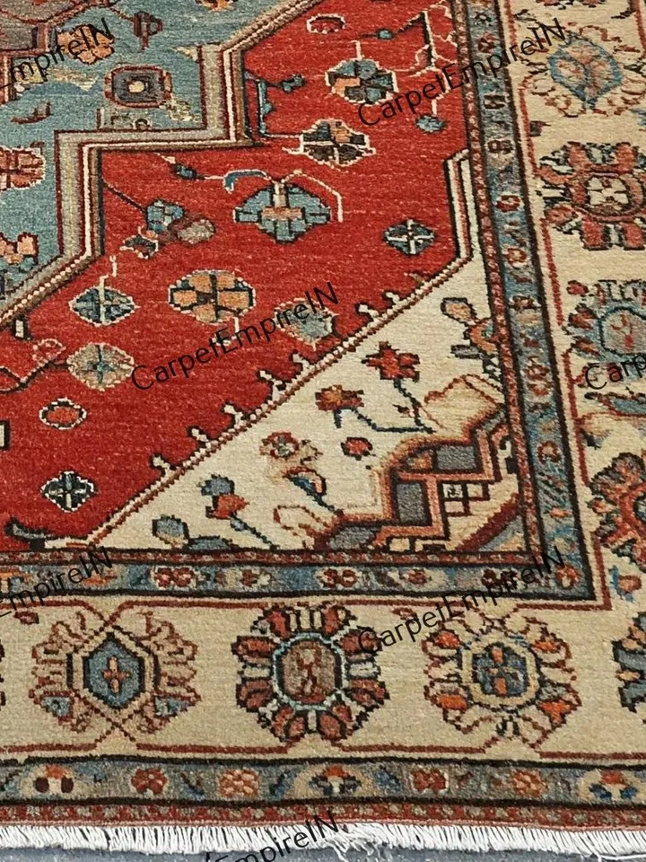 Exquisite Blue Modern Oushak Hand Knotted Rug 4x6, 5x8, 6x9, 8x10, 9x12, 10x14 ft Handmade Rugs for Living Room - Antique Contemporary rug
