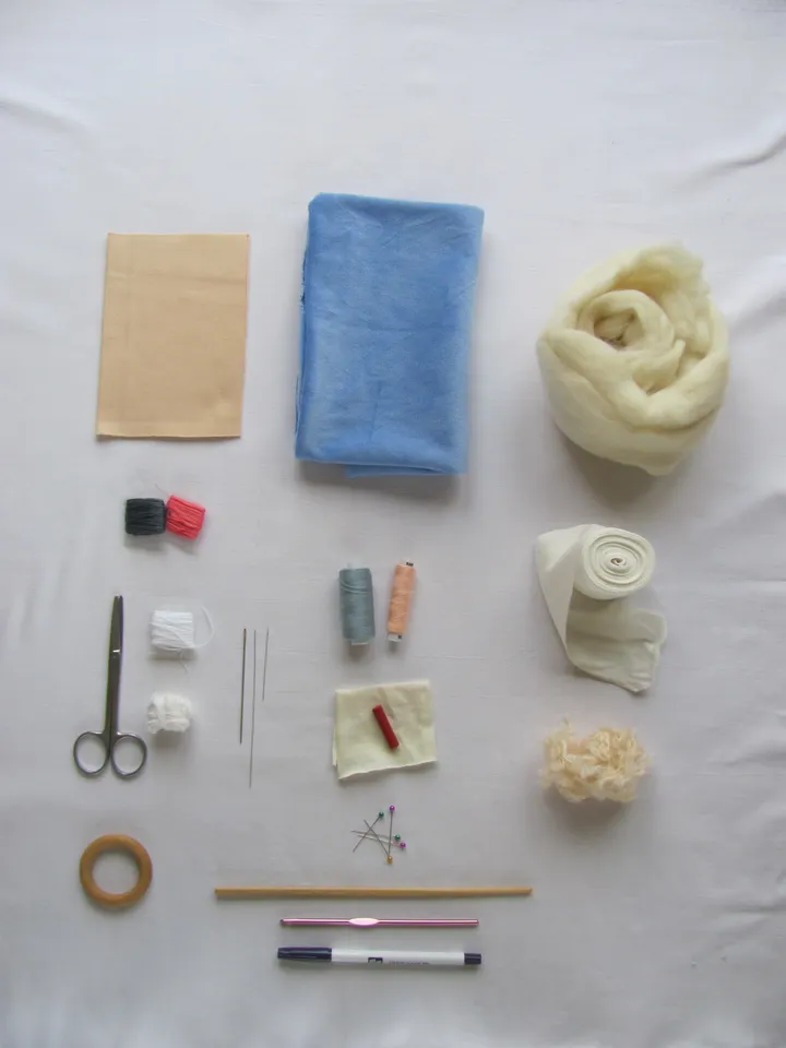 DIY Waldorf butterfly doll 10 inch (25 cm) tall. PDF sewing pattern and tutorial.