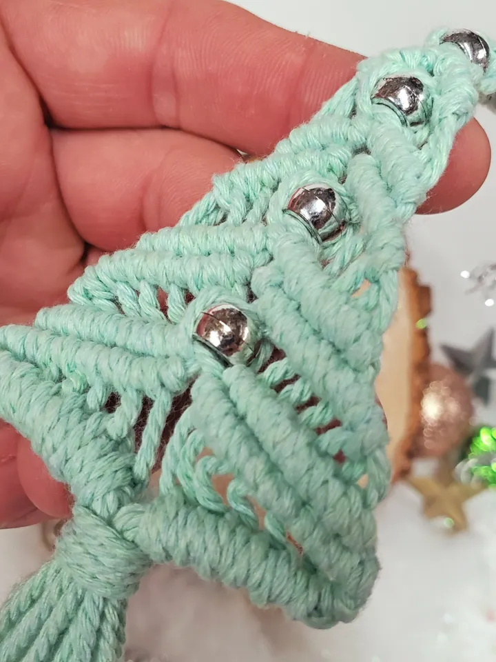 Macrame Tree Ornament Macrame Christmas Tree Macrame Christmas Ornaments Unbreakable Ornaments Holiday Car Charm Boho Tree Ornaments
