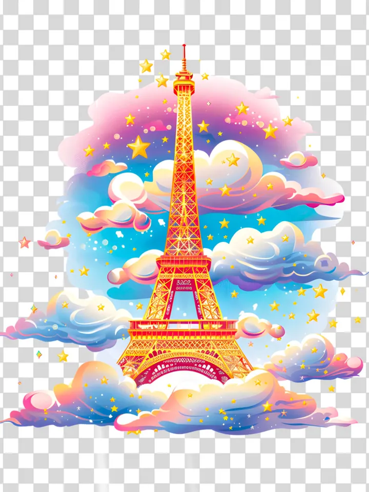 Eiffel Tower png, Eiffel Tower clip art, Eiffel Tower illustration, Fashion art, Fashion Clipart, Fashion print, Paris clip art, Paris png