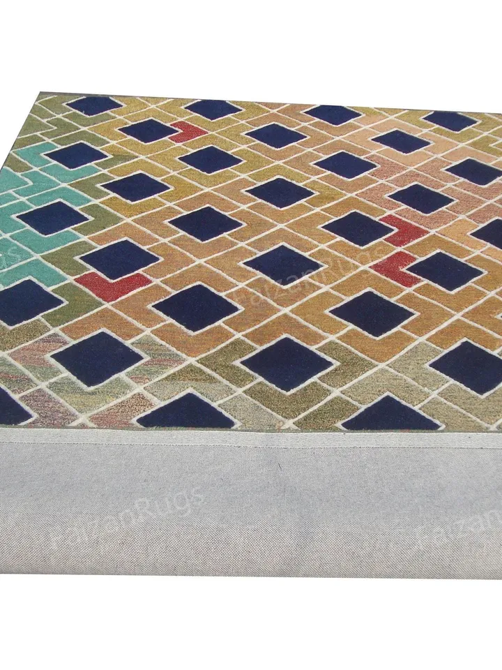 Buy Evelina Kroon Hand tufted multi color rug 100% wool for living room, bed room, kids room in any size 10x14,10x12,9x12,8x10 Hurry up!!!!