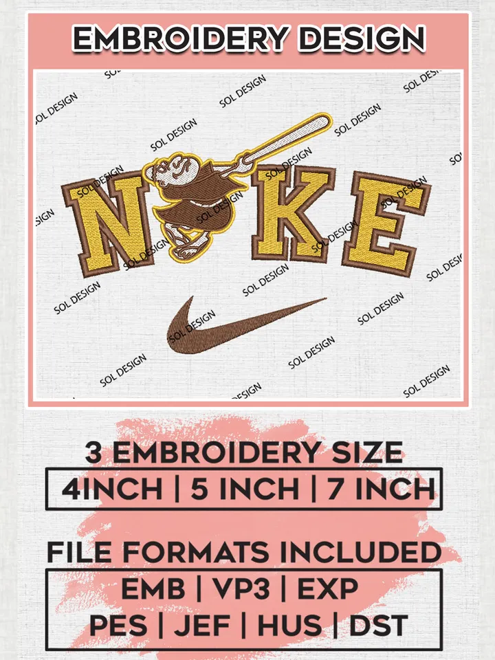 Nik.e San Diego Padres Team Logo Embroidery Design, MLB Team Embroidery files, San Diego Padres Baseball Team, MLB Padres Team, Digital Download
