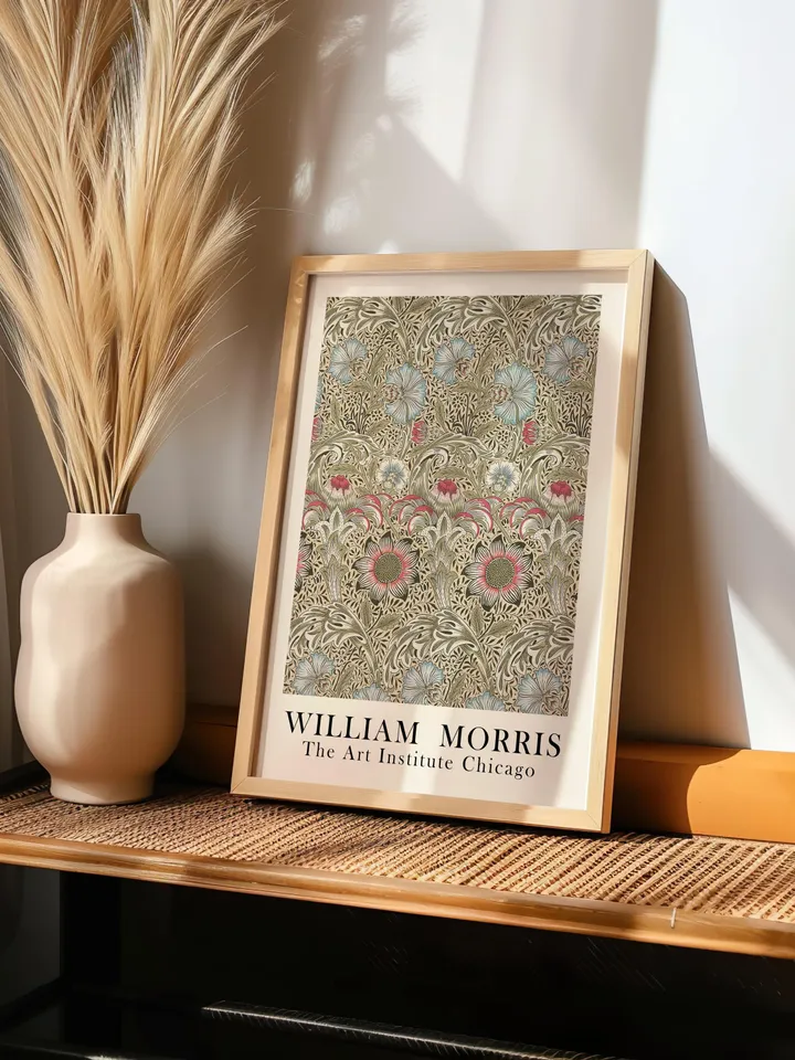 William Morris Wall Art, Vintage Botanical Print, Floral Poster Arts Decor, Digital Download, William Morris Print Digital Download 008